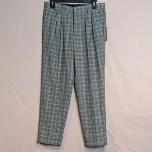 River Island Men's Plaid Check Smart Dress Pants